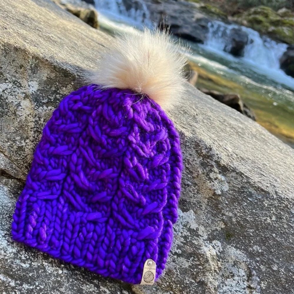 The Painted Lady Knit Wool Beanie